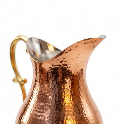 Bakır Dövme Sürahi (2 Litre)