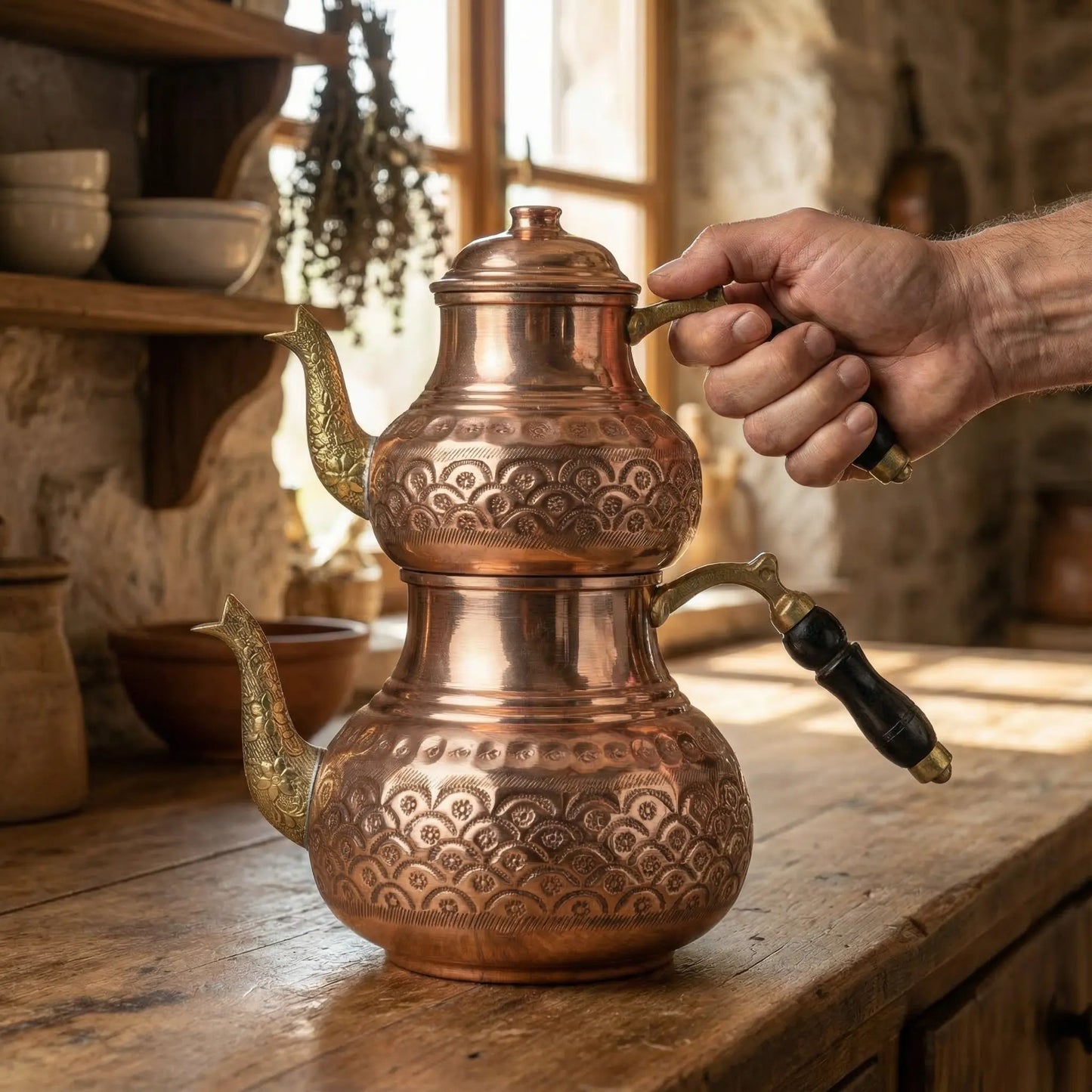 Bakır Çaydanlık