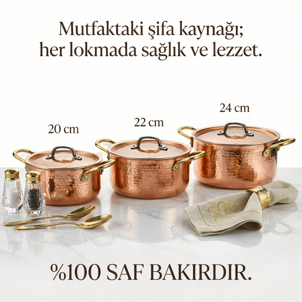 Dövme Bakır Tencere