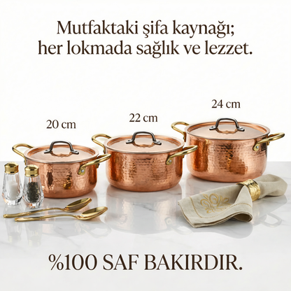 Dövme Bakır Tencere