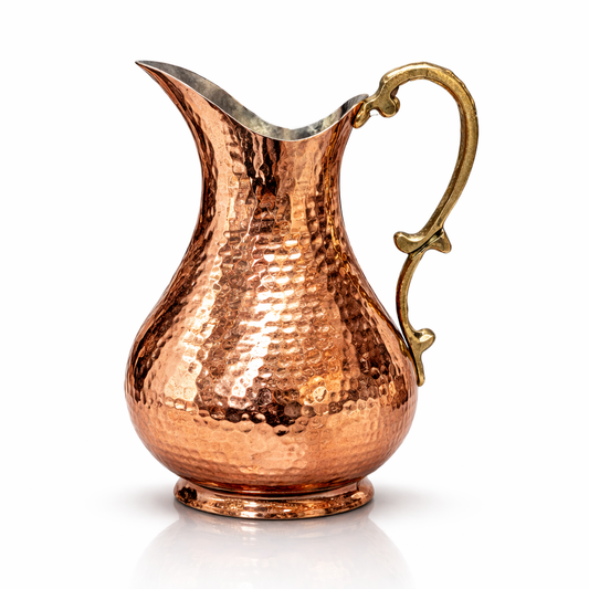Bakır Dövme Sürahi (2 Litre)