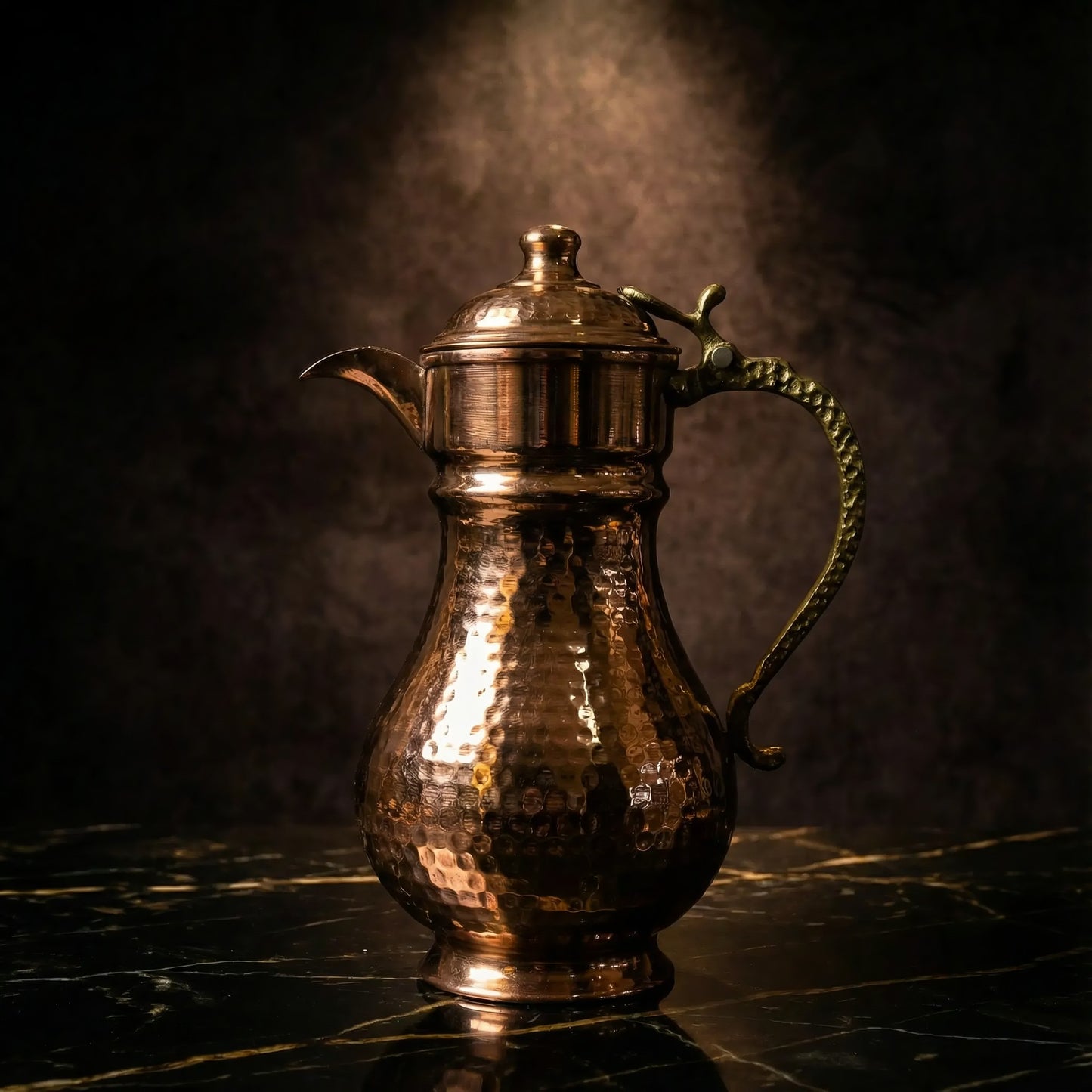 Kalaylı, Kapaklı Bakır Sürahi (2 Litre)